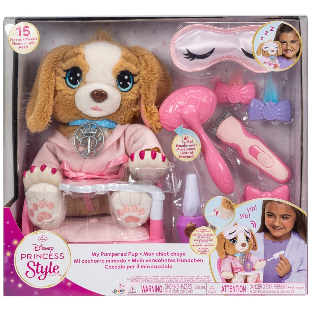 Disney Style Collection My Pampered Pup Soft Toy With Accessories Playset