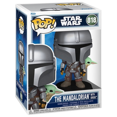 Funko Pop! Star Wars 818 The Mandalorian With Grogu Vinyl Figure