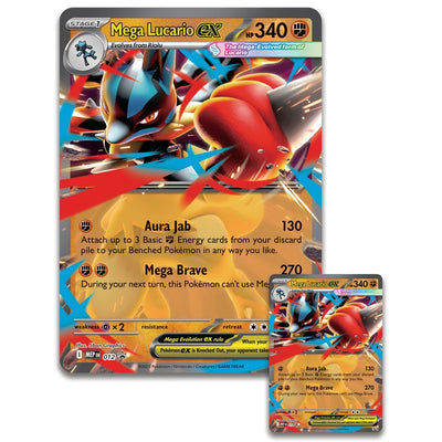 Pokemon Trading Card Game Mega Lucario EX Figure Collection