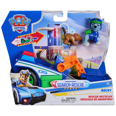 Paw Patrol Search And Rescue Rocky With Rescue Recycler