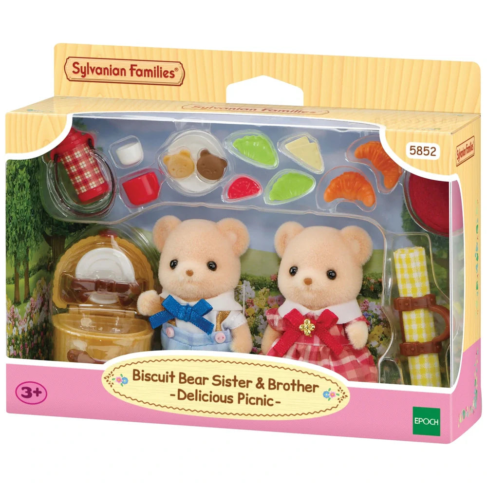 Sylvanian Families Biscuit Bear Sister And Brother
