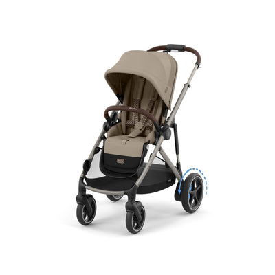 Cybex e Gazelle S 10 Piece Bundle With Cloud G Car Seat And Isofix Base Almond