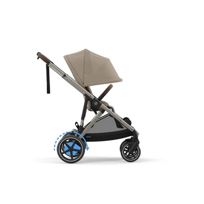 Cybex e Gazelle S 10 Piece Bundle With Cloud G Car Seat And Isofix Base Almond