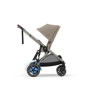 Cybex e Gazelle S 10 Piece Bundle With Cloud G Car Seat And Isofix Base Almond