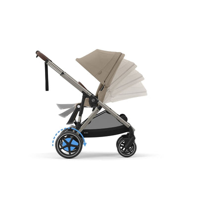 Cybex e Gazelle S 10 Piece Bundle With Cloud G Car Seat And Isofix Base Almond