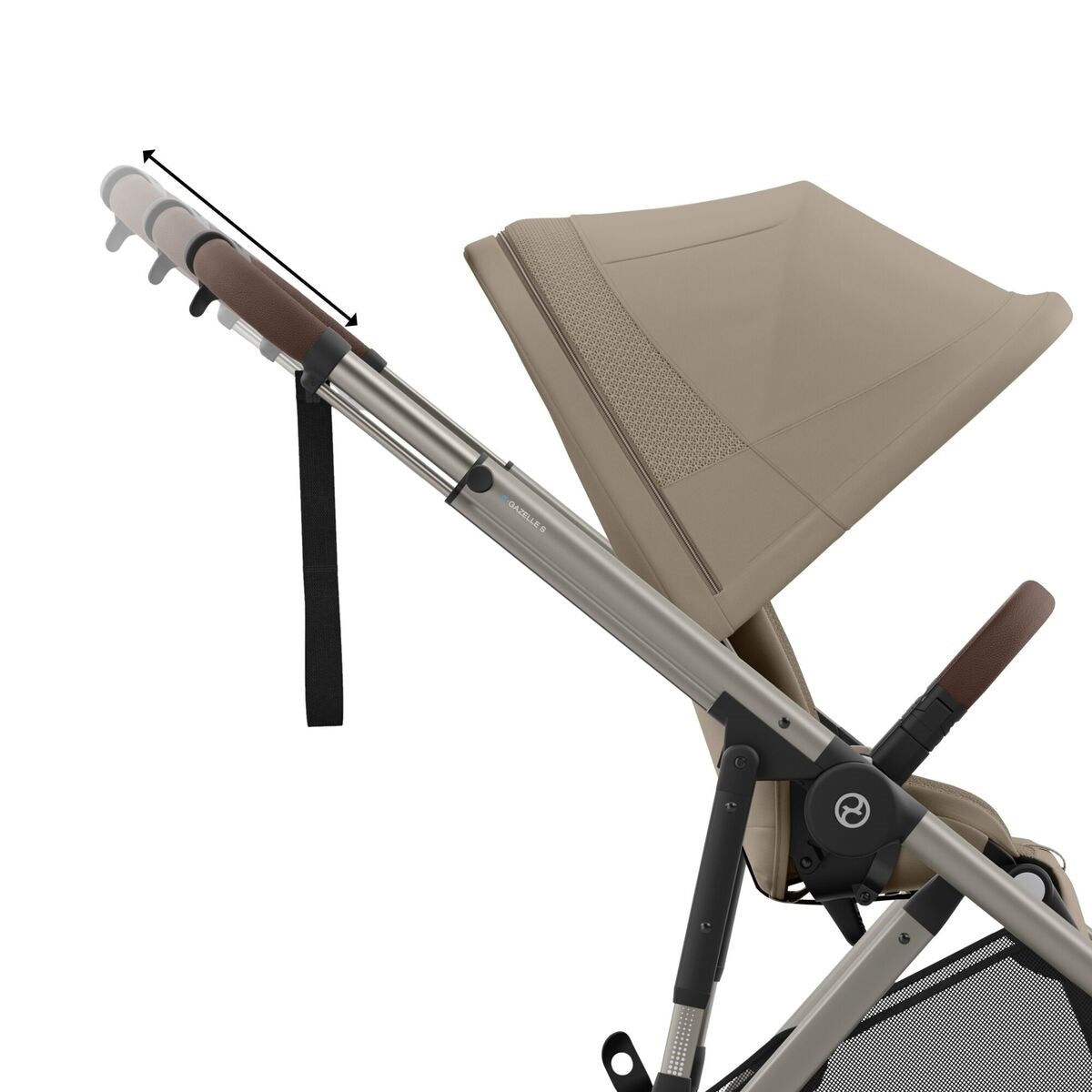 Cybex e Gazelle S 10 Piece Bundle With Cloud G Car Seat And Isofix Base Almond