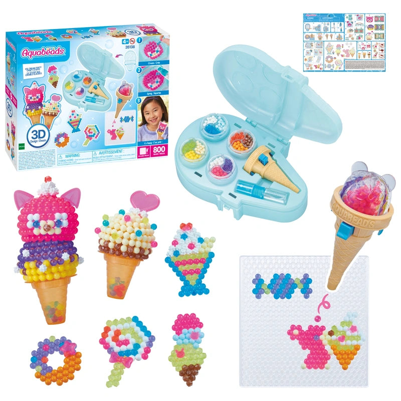 Aquabeads Ice Cream Party Craft Studio Playset