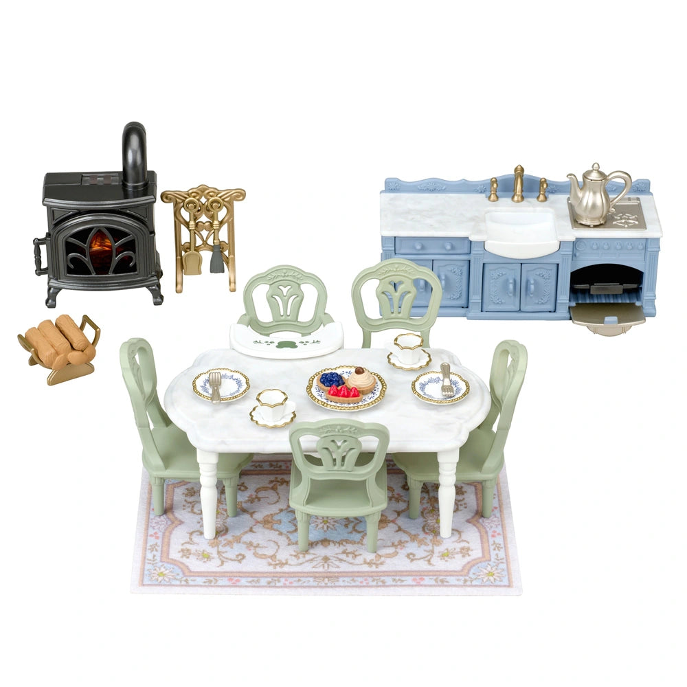 Sylvanian Families Red Roof Riverside Manor Elegant Dining Room