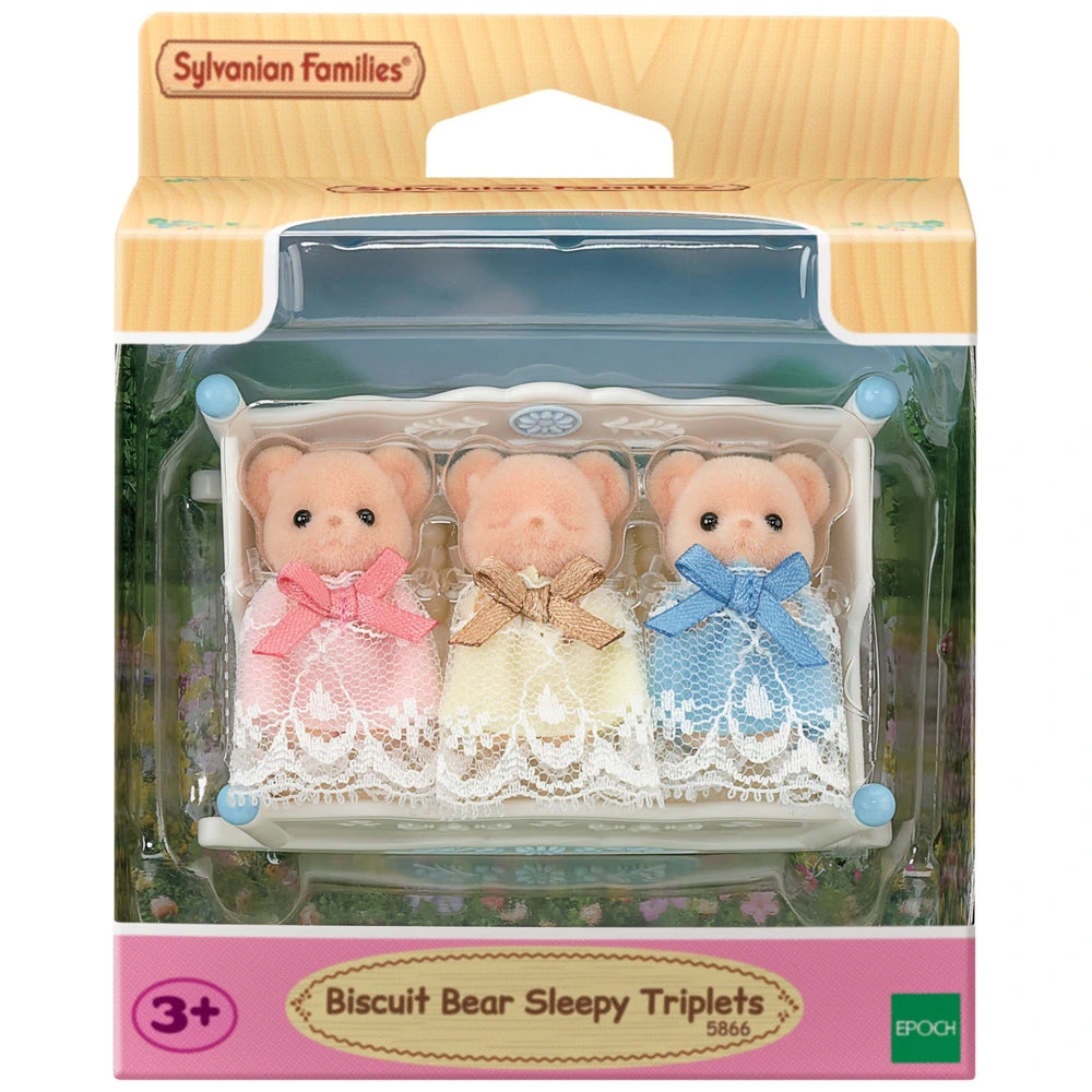Sylvanian Families Biscuit Bear Sleepy Triplets
