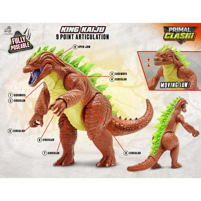 Primal Clash King Kaiju 17" Poseable Epic Mega Monster