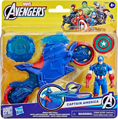 Marvel Avengers Captain America Shield Shot Cycle And Figure