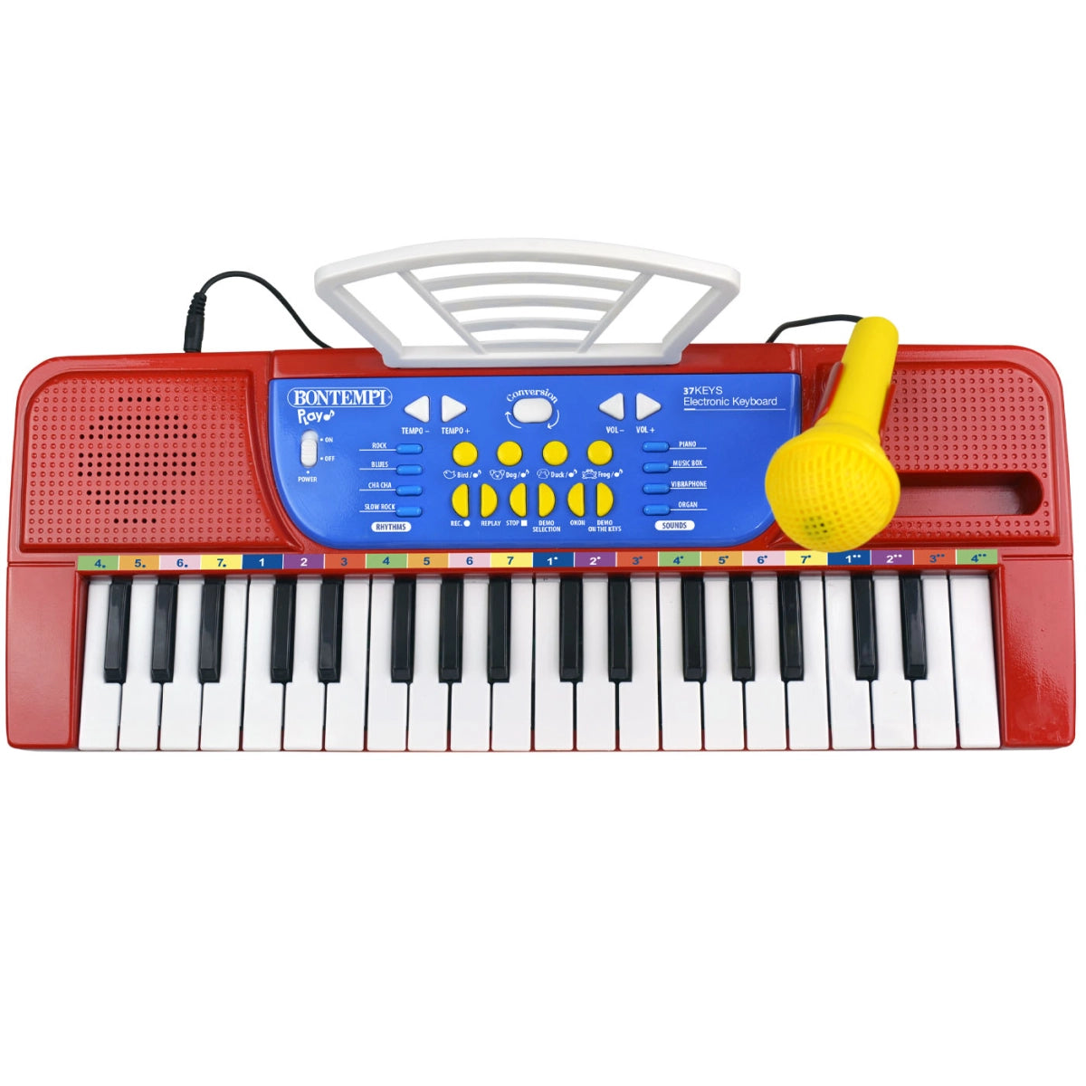 Bontempi 37 Key Electronic Keyboard With Microphone And Stool