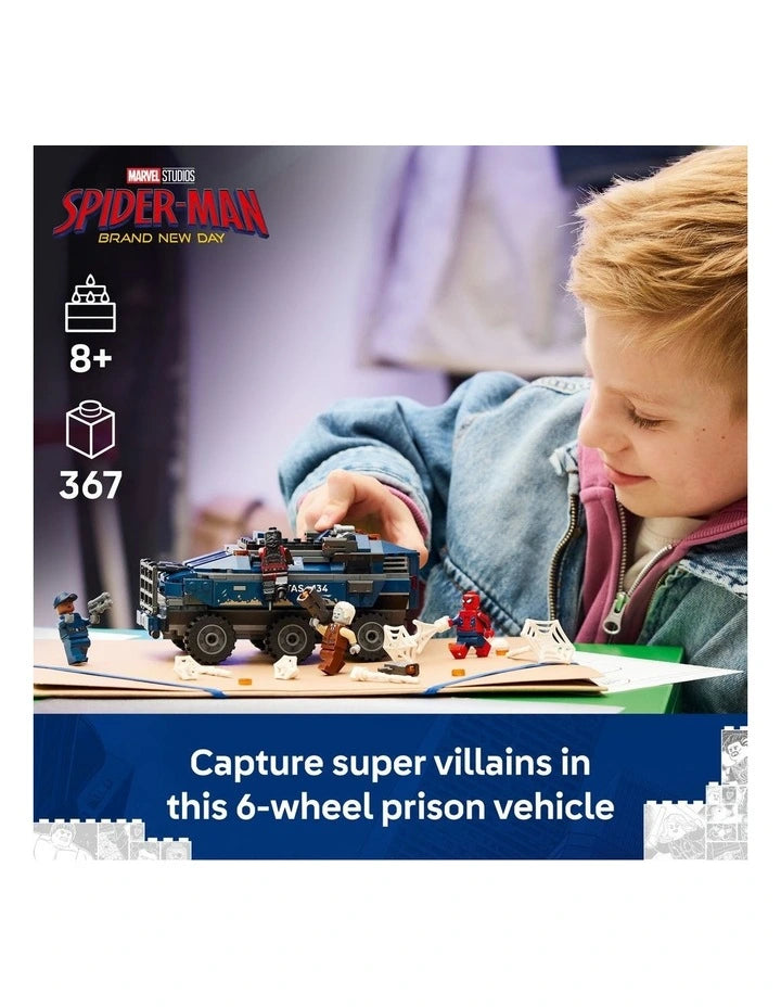 Lego Marvel 76349 Spiderman Prison Transport Chase