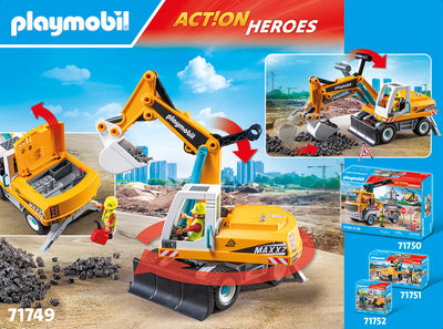 Playmobil Action Heroes 71749 Large Excavator