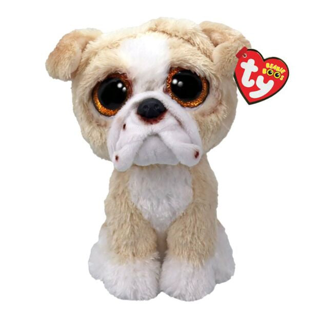 TY Pooch Bulldog Beanie Boo Soft Toy