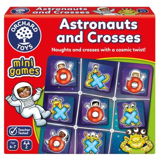 Orchard Toys Astronauts And Crosses Mini Game