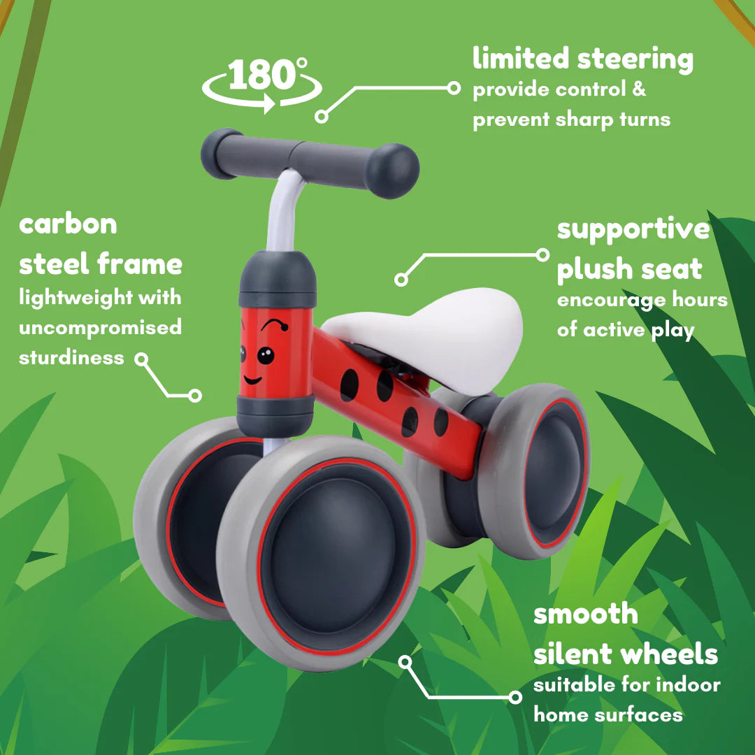 BoldCube Baby Balance Bike Ladybird