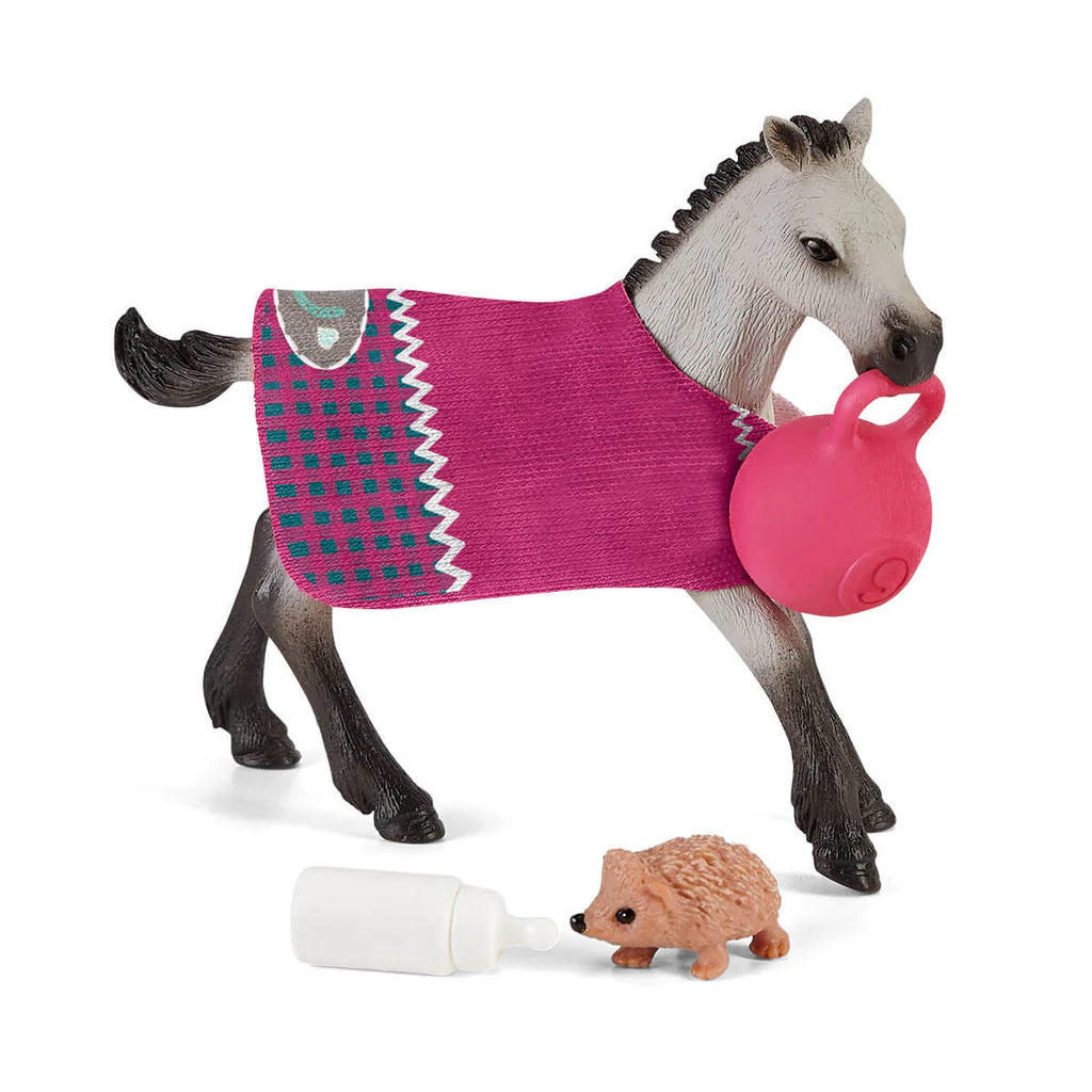Schleich Horse Club 42534 Playful Foal And Accessories Set