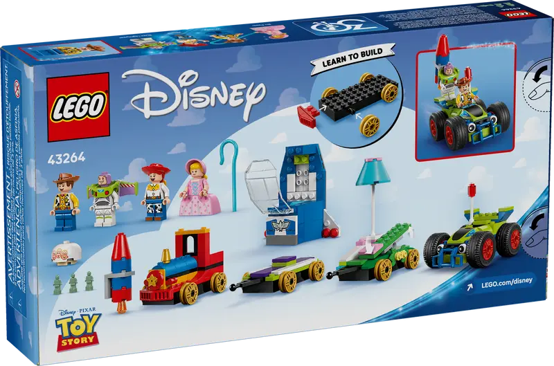 Lego Disney 43264 Toy Story Celebration Train And RC Car