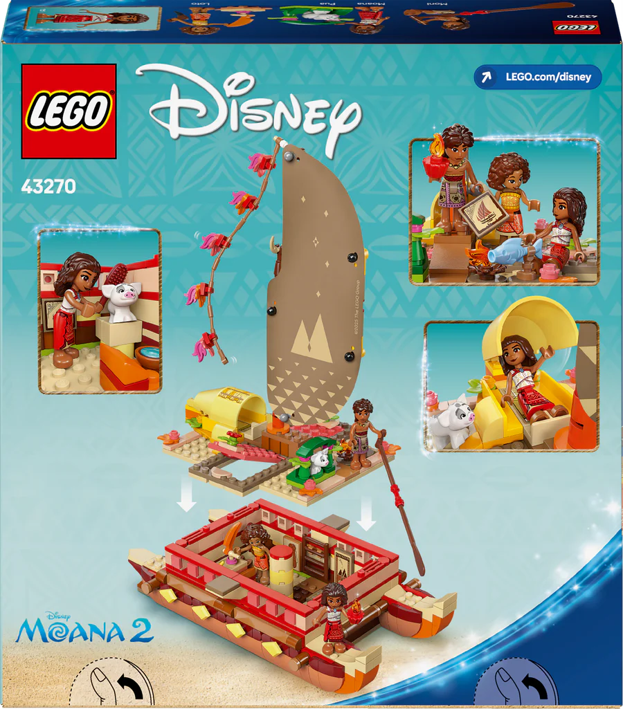 Lego Disney 43270 Moana's Adventure Canoe Set