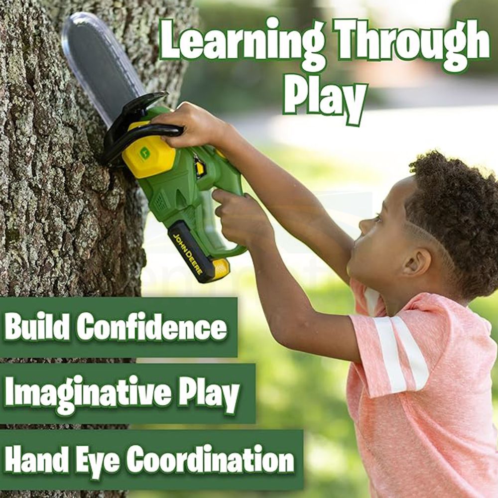 John Deere Motorised Toy Chainsaw