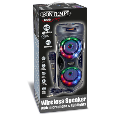 Bontempi Tech Wireless Speaker With Microphone And RGB Lights