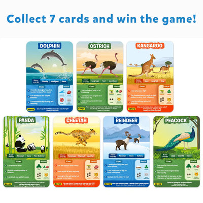 Skillmatics Guess In 10 Card Game World Of Animals