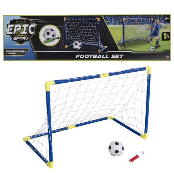 Elite Sport Football Goal Pack Including Ball And Pump