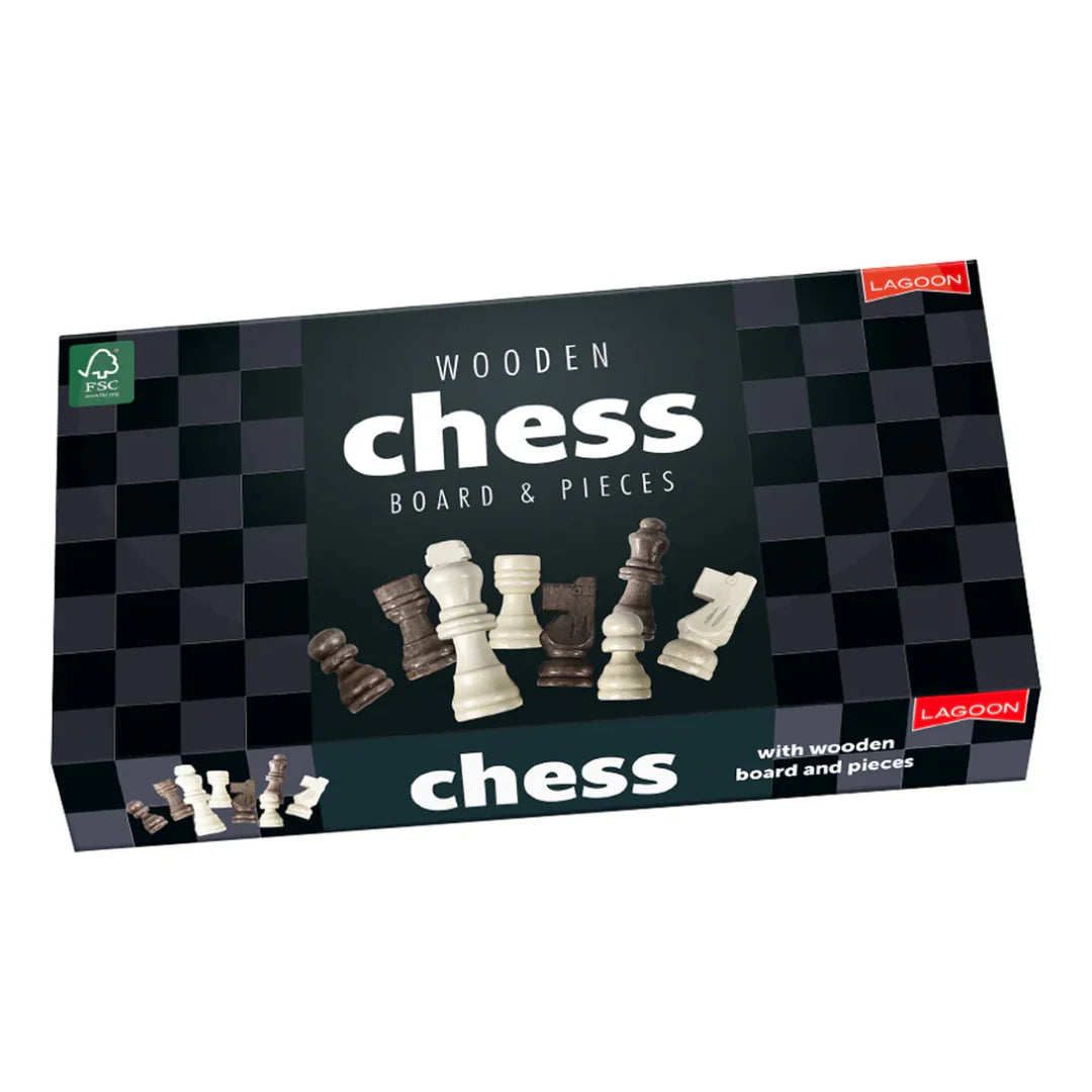 Chess Game With Wooden Board