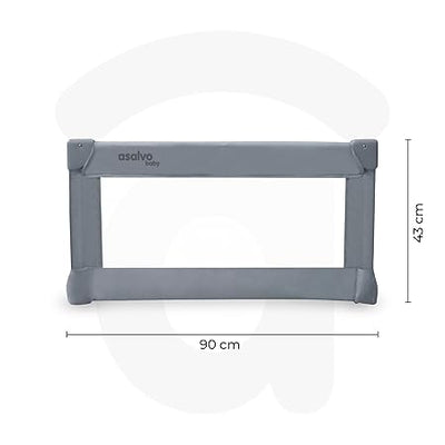 Asalvo Bed Rail 90cm Grey