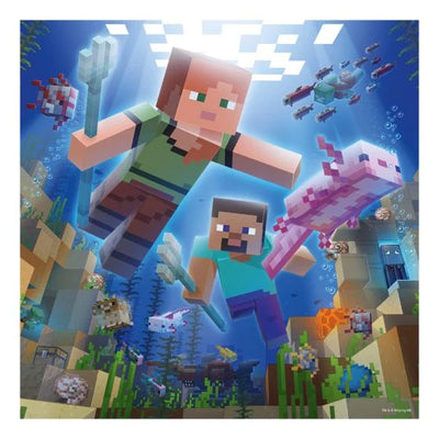 Minecraft 3 x 49pc Jigsaw Puzzles