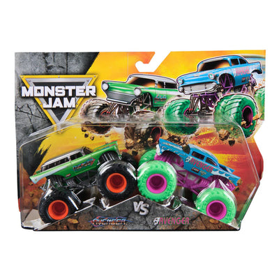 Monster Jam Trucks 1:64 Twin Pack Avenger vs Avenger