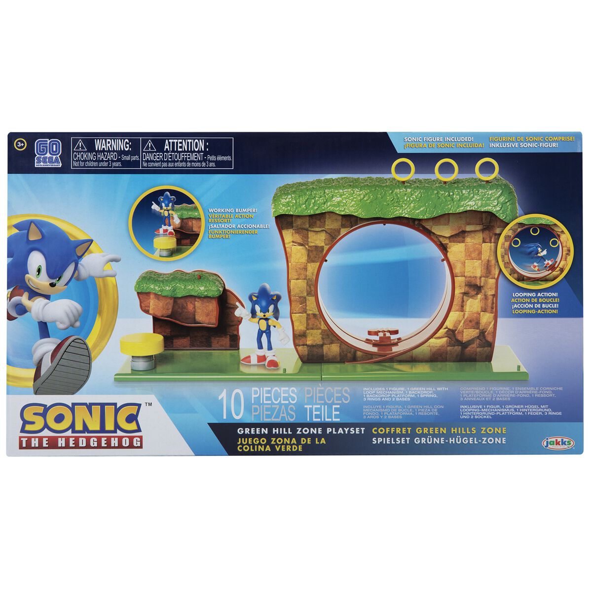 Sonic The Hedgehog Green Hill Zone Playset