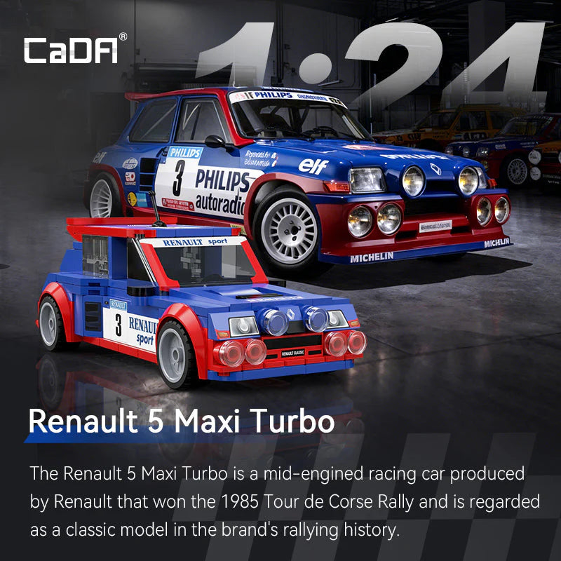 CaDA Renault 5 Maxi Turbo 1:20 282pc