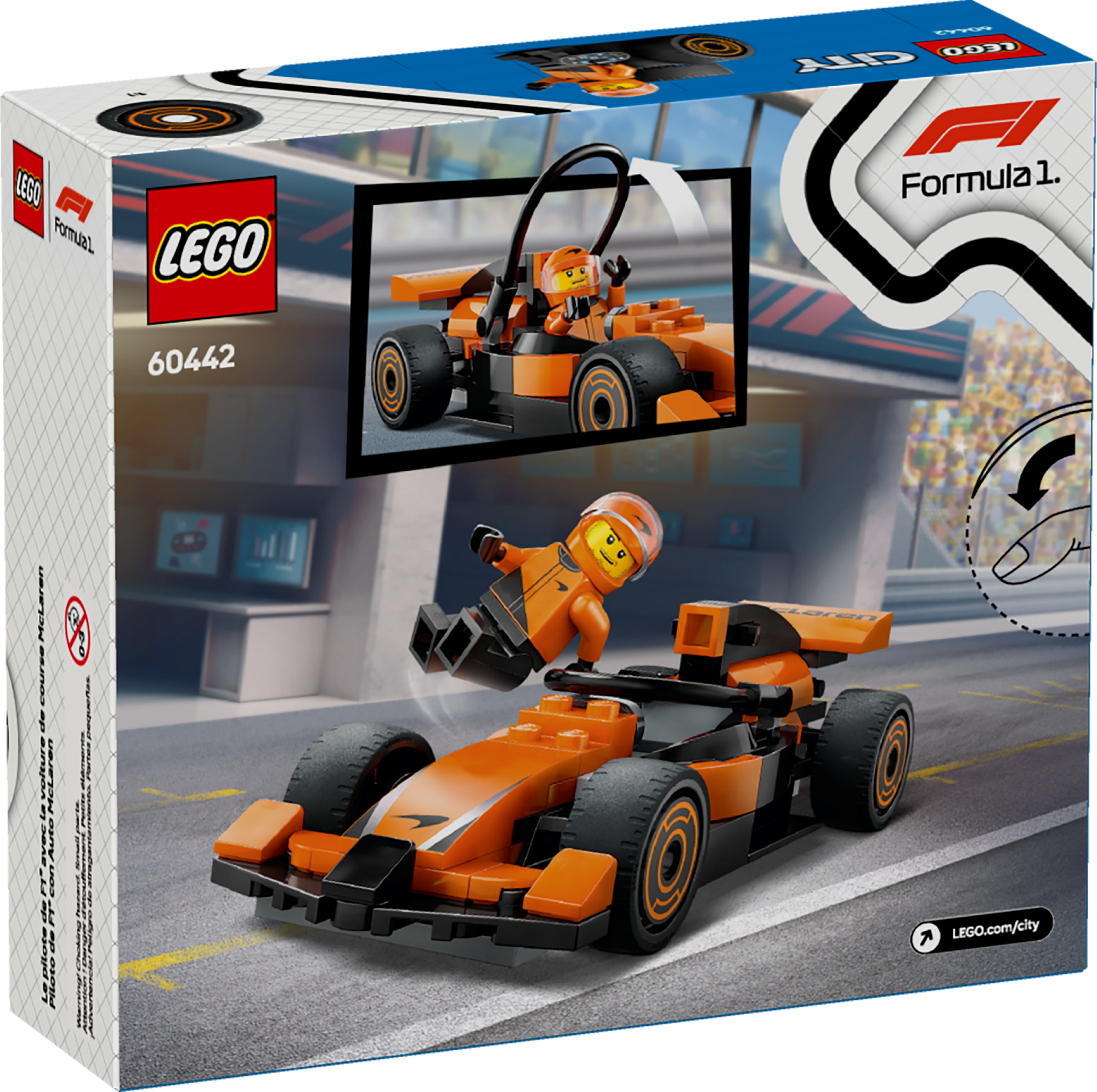 Lego City 60442 F1 Driver With McLaren Race Car
