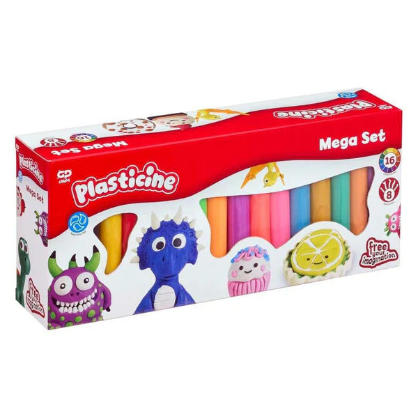 Plasticine Mega Set with 16 Colours