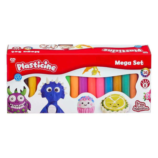 Plasticine Mega Set with 16 Colours