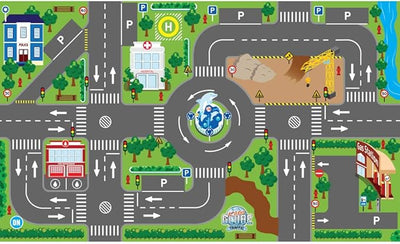 Kids Globe City Streets Playmat72cm x 120cm