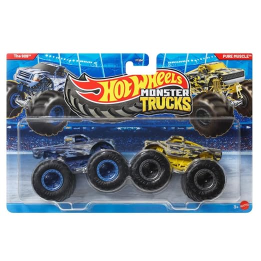 Hot Wheels Monster Trucks 1:64 Twin Pack The 909 vs Pure Muscle