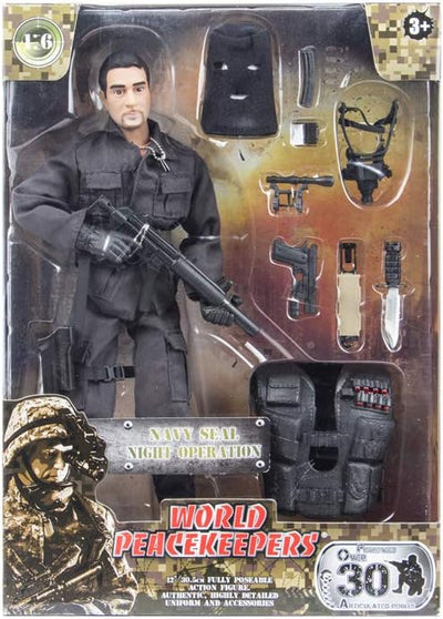 World Peacekeepers 12" Action Figure Navy Seal Night Ops