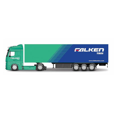 Burago Scania Haulker Truck With Trailer Falken Tires 1:43