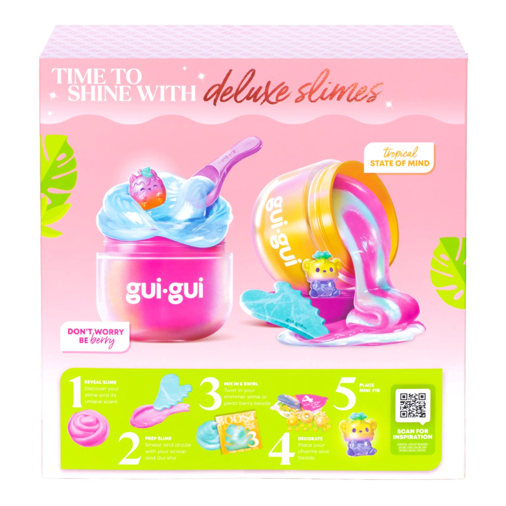 Gui Gui Beautify Your Slime Fruity Glow Deluxe Pack