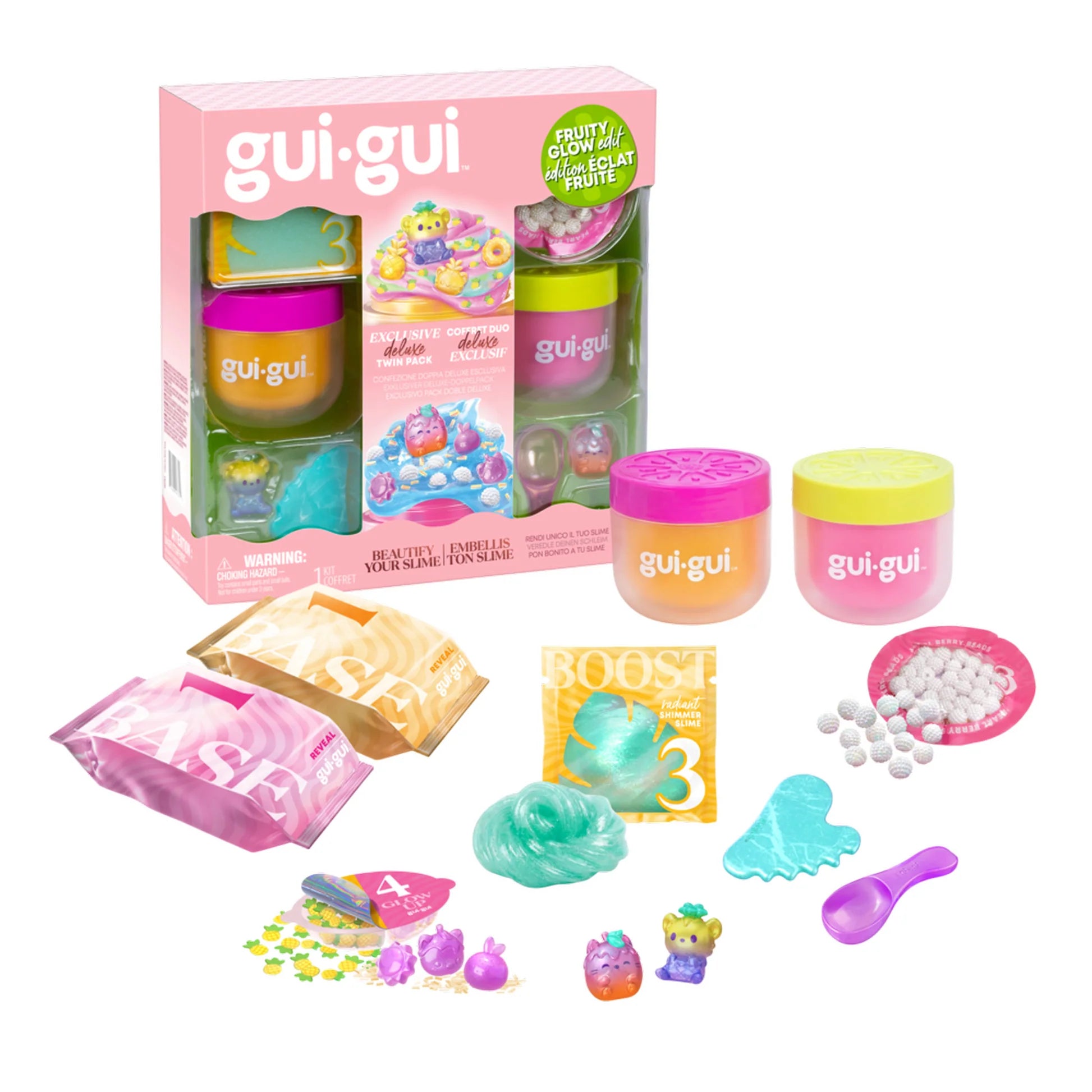 Gui Gui Beautify Your Slime Fruity Glow Deluxe Pack