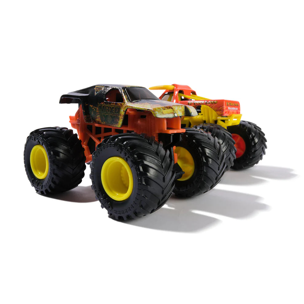 Monster Jam Trucks 1:64 Twin Pack Max D vs El Toro Loco