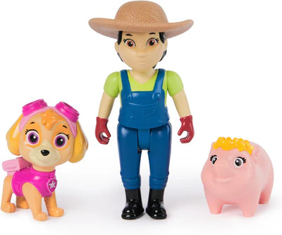 Paw Patrol Hero Pup Figure Pack Skye And Farmer Yumi