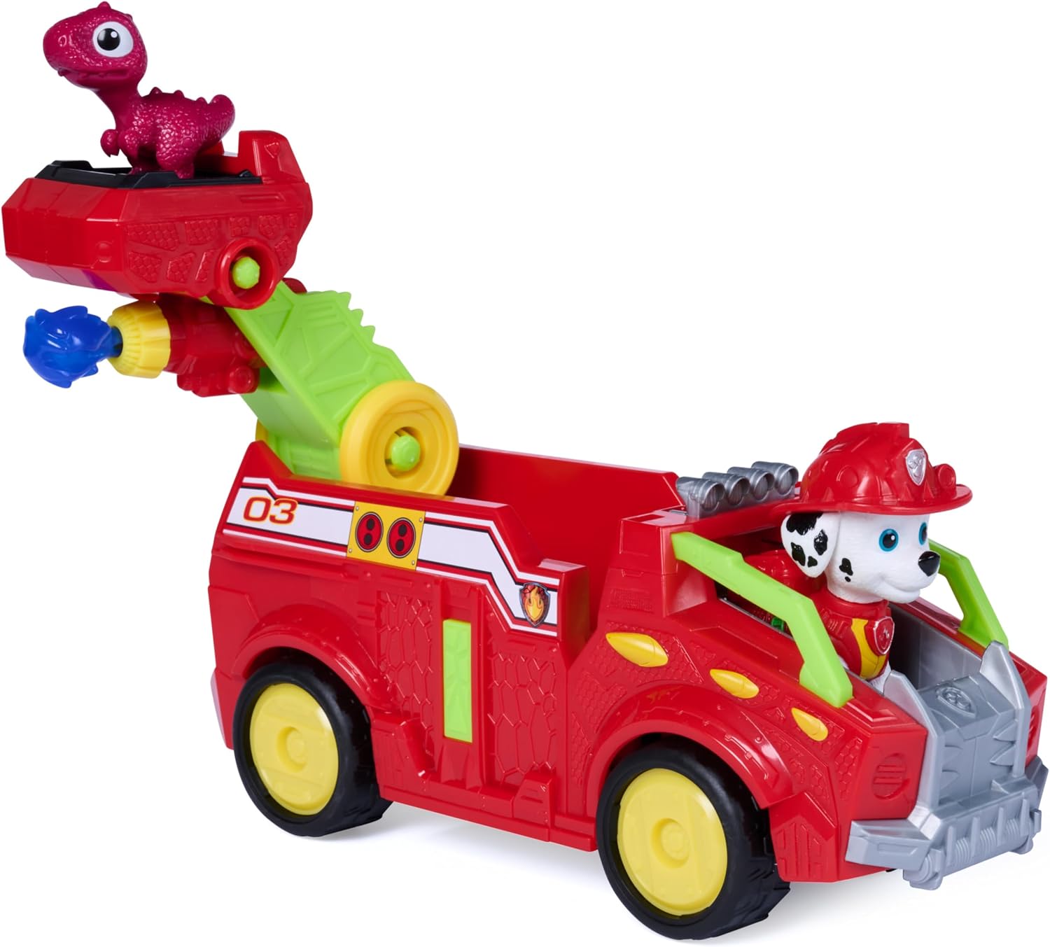 Paw Patrol Dino Rescue Marshall Fire Truck With Marshall Figure