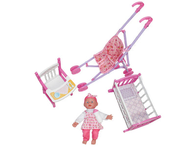 Baby Luv 5 In 1 Doll Gift Set