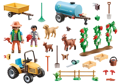 Playmobil Country 71442 Tractor Trailer And Water Tanker 117pc Playset