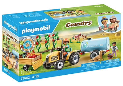 Playmobil Country 71442 Tractor Trailer And Water Tanker 117pc Playset