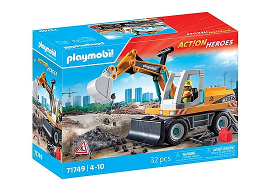 Playmobil Action Heroes 71749 Large Excavator